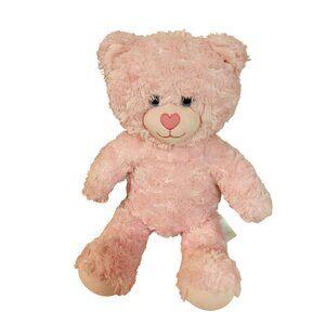 Build-A-Bear Workshop Pink Fluffy Teddy Bear 16"